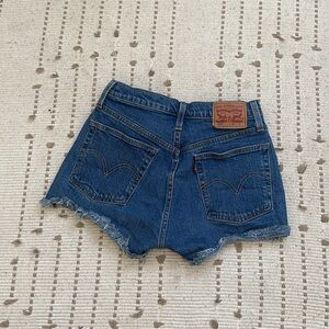 Levi blue Jean cut off shorts